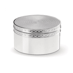 Image showing the Vera Wang - With Love Nouveau Treasure box, 4.3 x 8 x 8cm, Silver product.