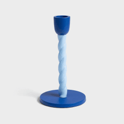 Image showing the Helix Candle holder, 17 x  9 cm, blue product.