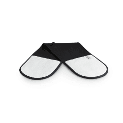 Image showing the Textiles Double oven glove, Black product.