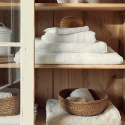 Image showing the Plain Organic Cotton Hand Towel, White product.