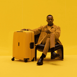 Image showing the Essens Cabin Suitcase, H55 x L40 x W20cm, Radiant Yellow product.