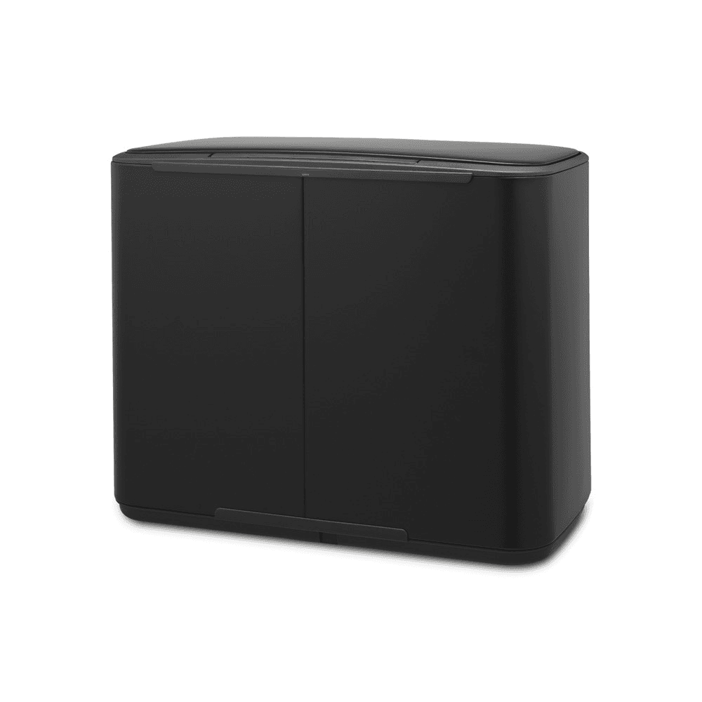 Bo Pedal bin, 23 litre - H44 x W54 x D36.5cm, Matt Black