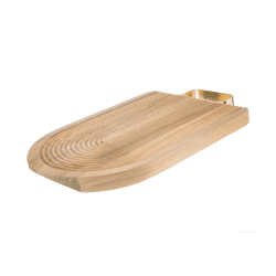 Image showing the Grooved chopping board, L40 x W25cm, acacia wood product.