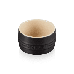 Image showing the Stoneware Stackable ramekin, 8cm - 200ml, Satin Black product.