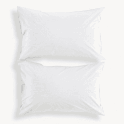 Image showing the 200TC Organic Pair of Standard Pillowcase, White product.