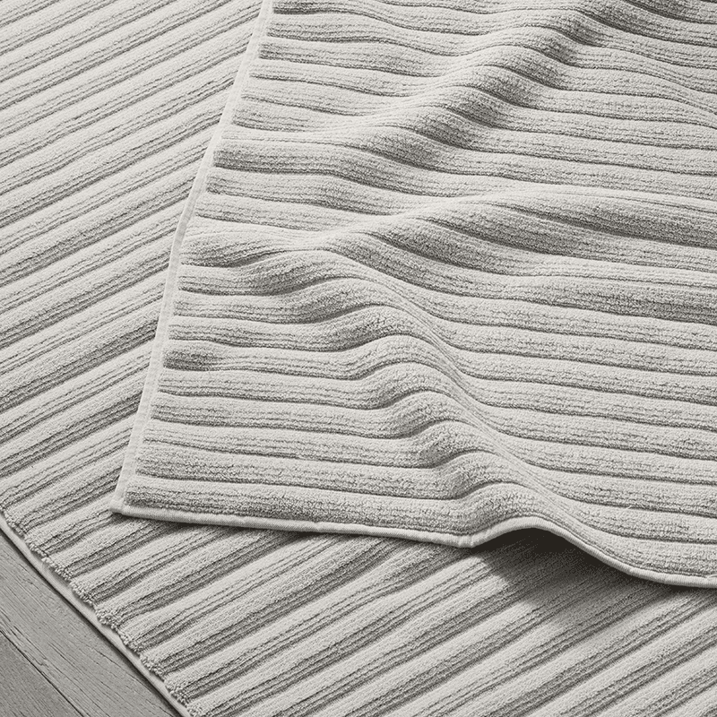 Rib Hydrocotton Bath Mat, Large, Oatmeal
