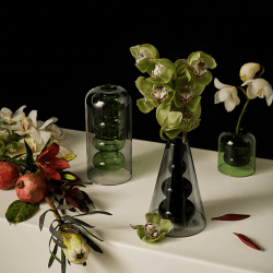 Image showing the Bump Tall Vase, H27cm, Green product.