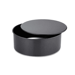 Image showing the Precision Plus Loose Base Deep Cake Tin, 25cm, Black product.