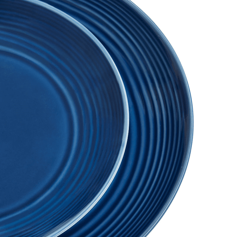 Gordon Ramsay Maze 16 Piece Dinnerware Set, Denim Blue