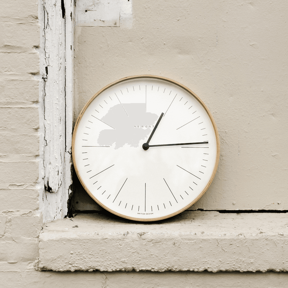 Mr Clarke Wall clock, Dia40cm, Pale Wood Finish