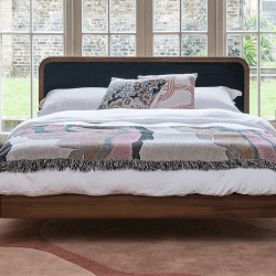 Image showing the Artie King Size Bed, Walnut product.