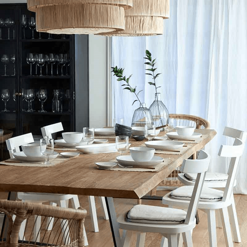 Livia Set of 6 Oval Plates, D16cm, Gloss White