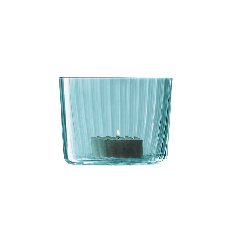 Gems Set of 4 Tealight Holders, H6cm, Sapphire