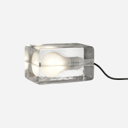 Image showing the Block Mini lamp, L12 × H8 × W7cm, Clear product.
