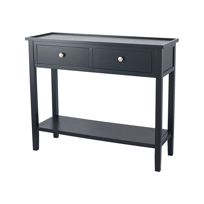 Chelmsford Console Table, Satin Black