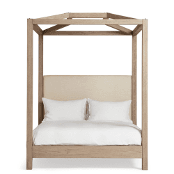 Image showing the Hester Super King Four-Poster Bed, Natural product.