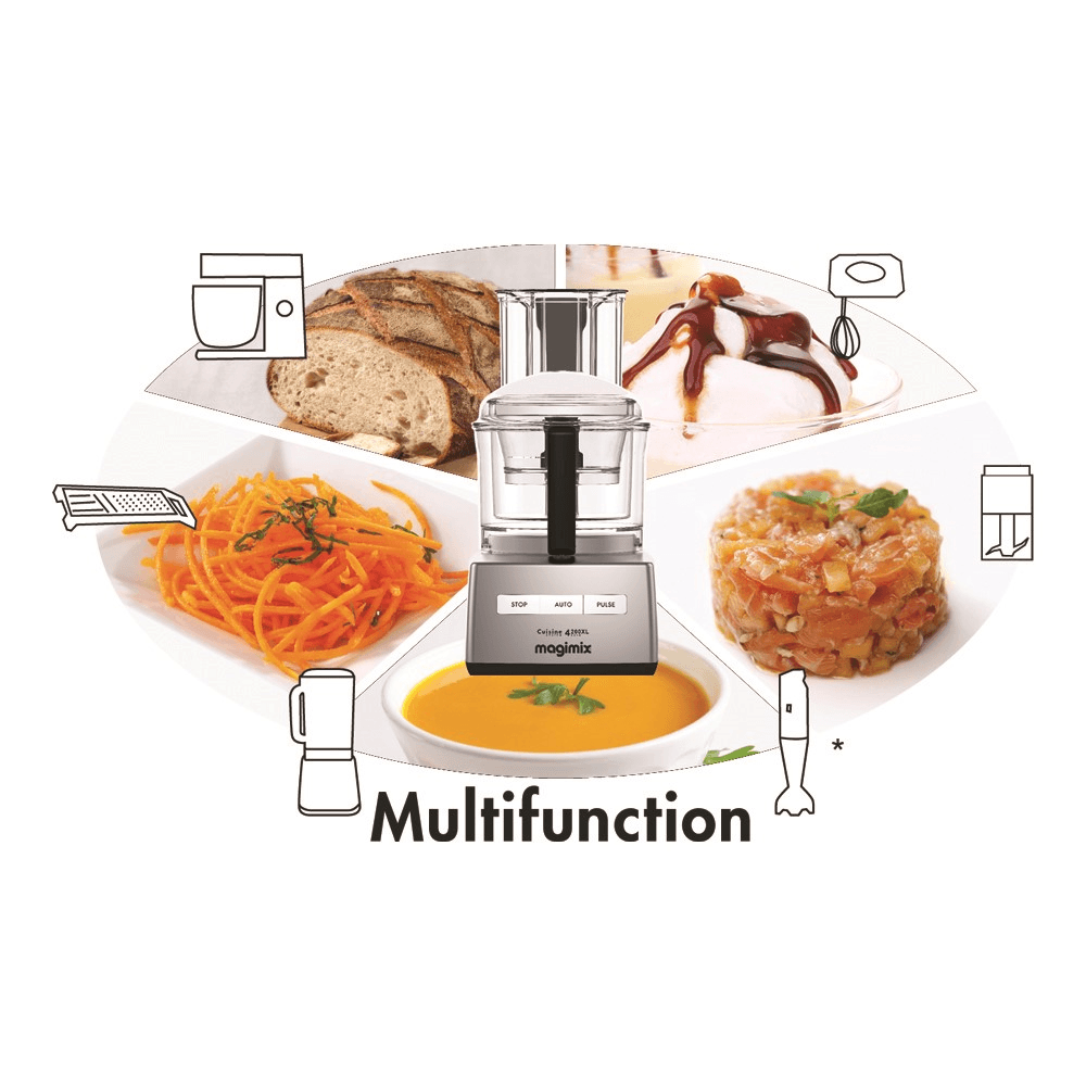 4200 XL Food Processor - 18471, 950W - 3 litre, Satin