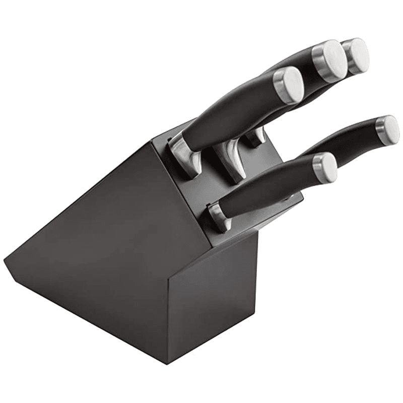 Stellar James Martin Knife Block 5 Piece Set, Black