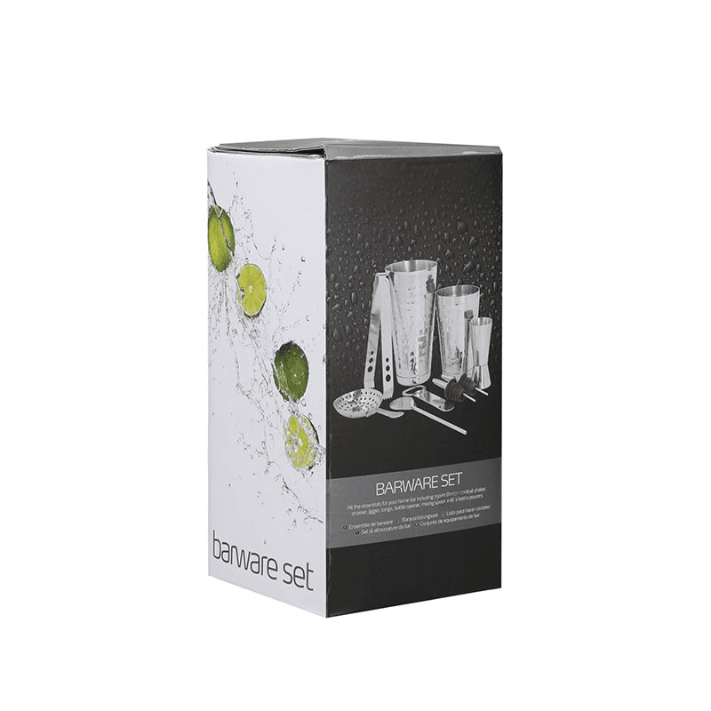 Boston Eight Piece Cocktail Set, Stainless Steel