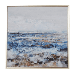 Image showing the Gold framed abstract picture, 127 x 127cm product.