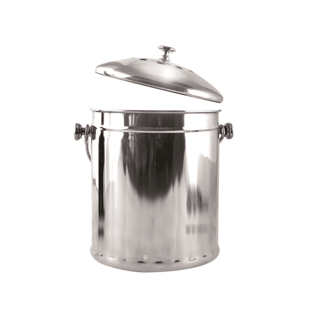 Mini compost pail, 2.25 litre, Silver