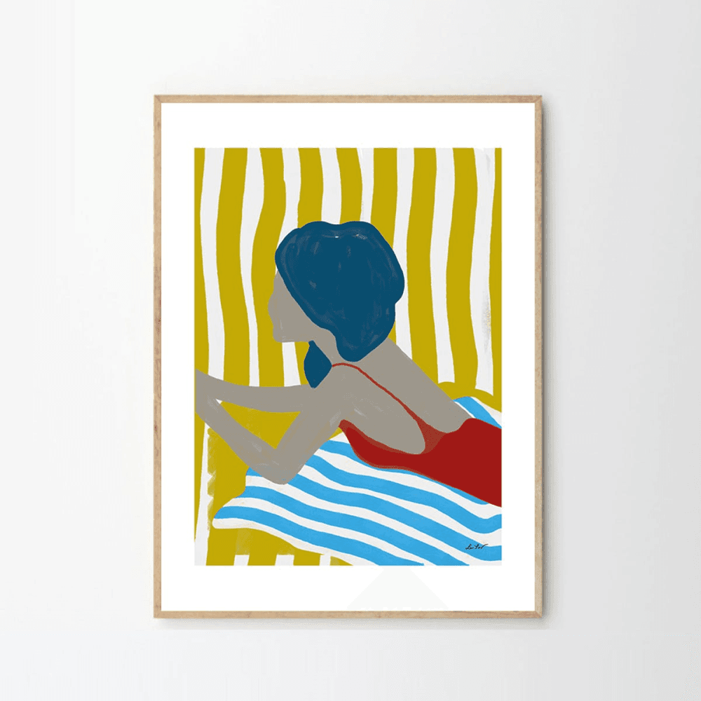 Finales De Agosto - Lentov Art print, H70 x D50cm, Multi