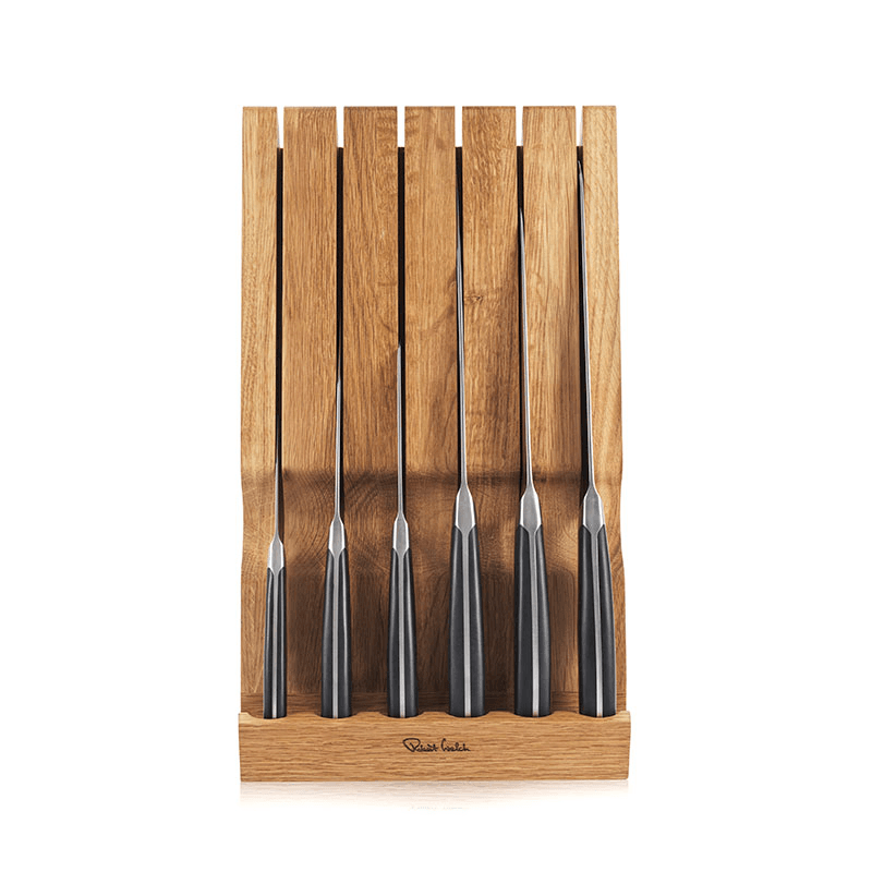Professional 7 Piece Knife Block Set, Oak