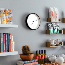Image showing the Mr Clarke Wall clock, Dia28cm, Dark Stain Finish product.