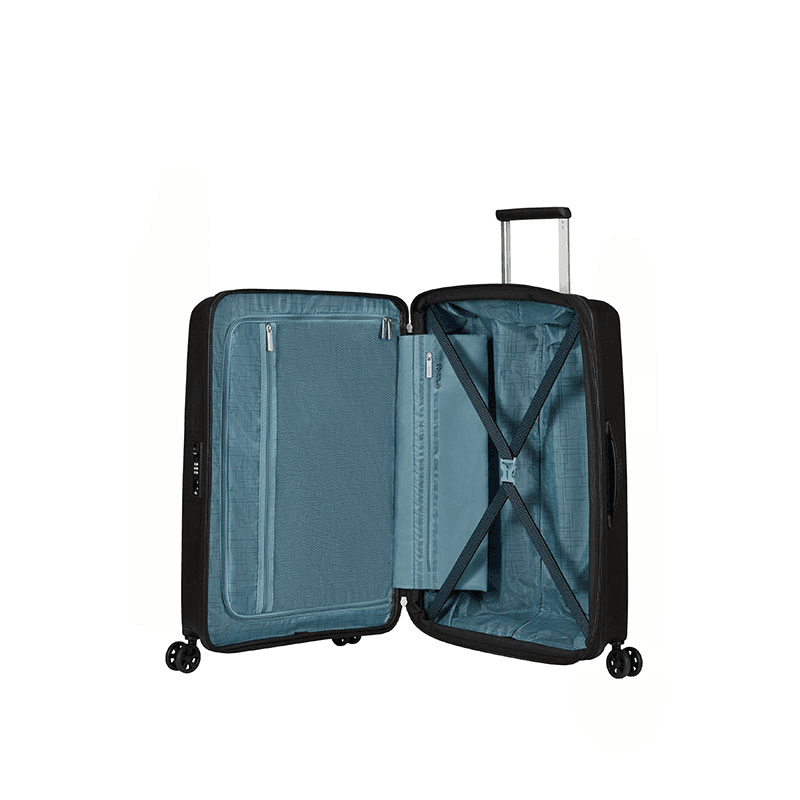 Aerostep Suitcase, H67 x L46 x W26/29cm, Black