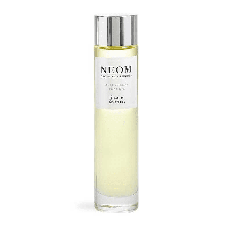 Scent to De-Stress Real Luxury Vitamin Body Oil, 100ml, White/Purple/Silver