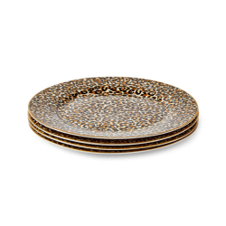 Image showing the Creatures of Curiosity Set of 4 Plates, D20.5cm, Leopard product.