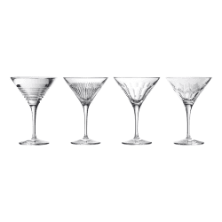 Image showing the Mixology Set of 4 Martini Glasses, 250ml, Clear product.