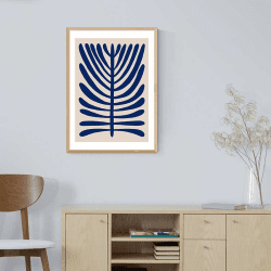 Image showing the Alisa Galitsyna One Hundred Leaved Plant II Print, Blue product.