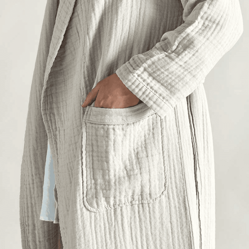 The Dream Cotton Robe, Small, Clay