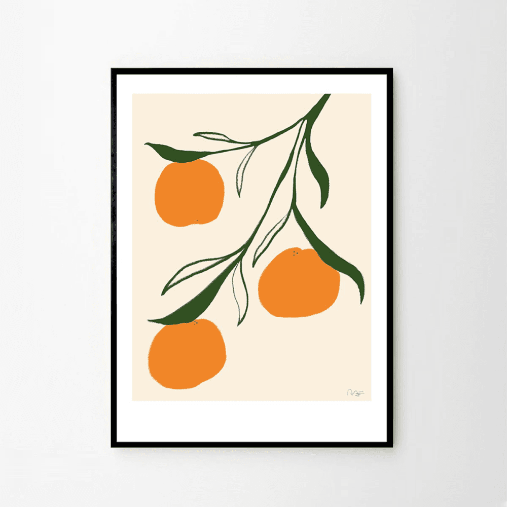 Orange - Anna Morner Art print, H70 x D50cm, Multi