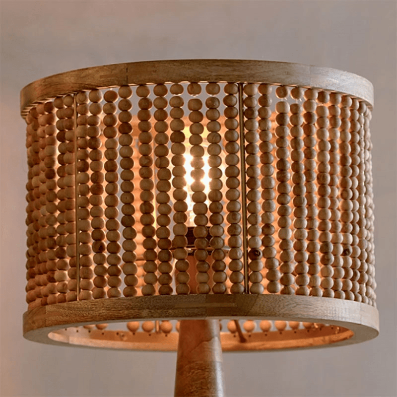 Neela Mango Wood Lampshade, 30cm, Natural