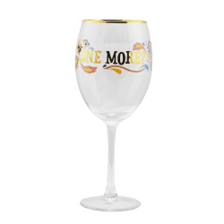 Image showing the One More Set of 6 Wine Glasses, 450ml, Gold product.