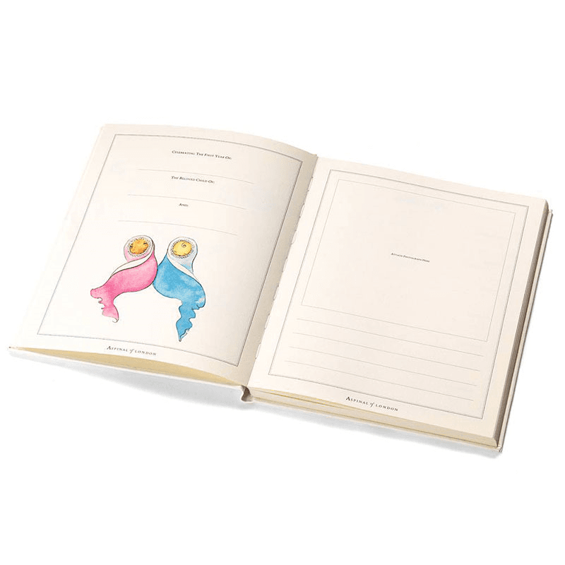 Deluxe Baby Record Book, H26.5 x W21.5cm, Ivory