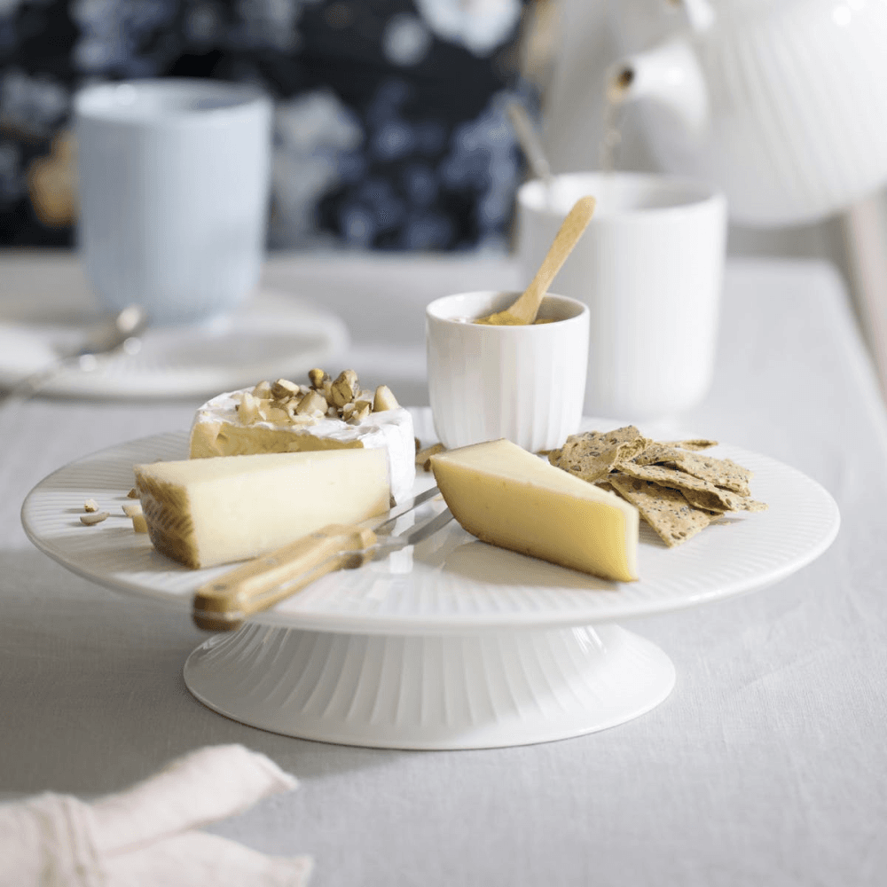 Hammershoi Cake dish, Dia 30cm, White