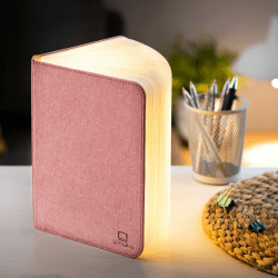 Image showing the Linen Book Light, Large, Blush Pink product.