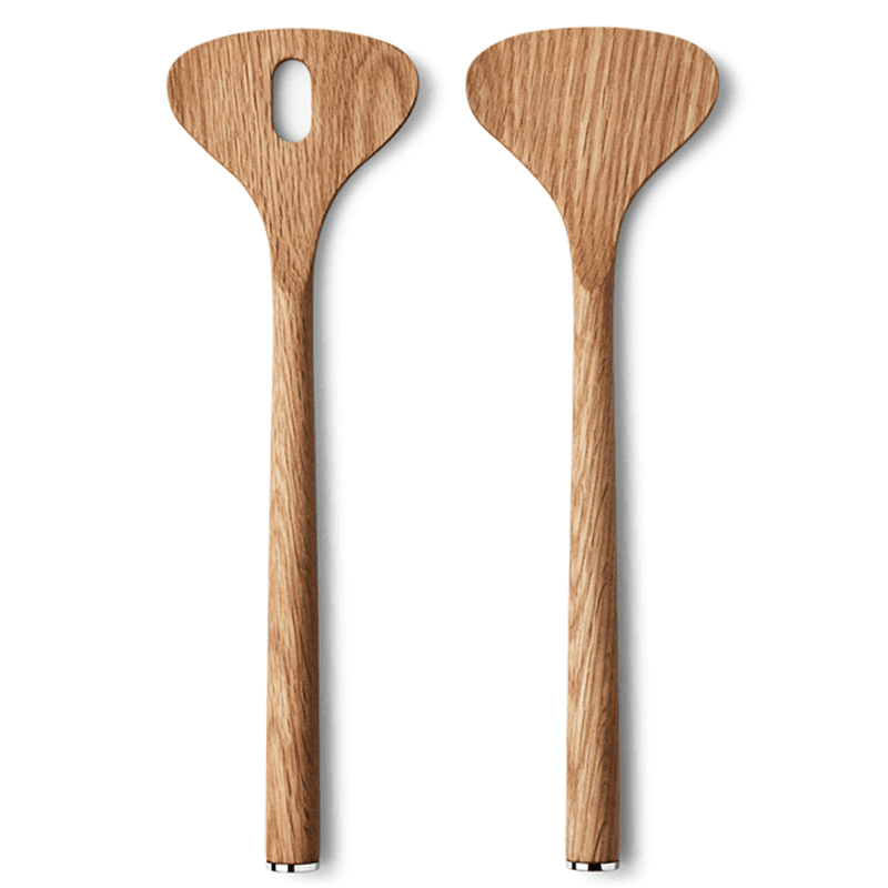 Alfredo Salad servers, oak