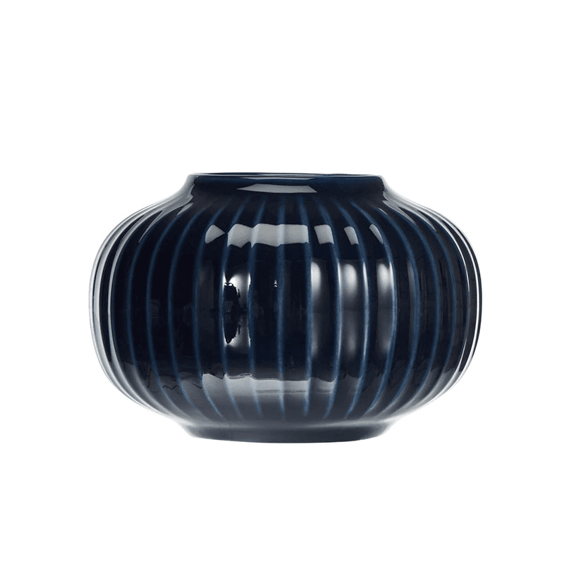 Hammershøi Tea Light Holder, Indigo