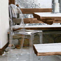 Image showing the Victoria Ghost Dining Chair, Crystal product.