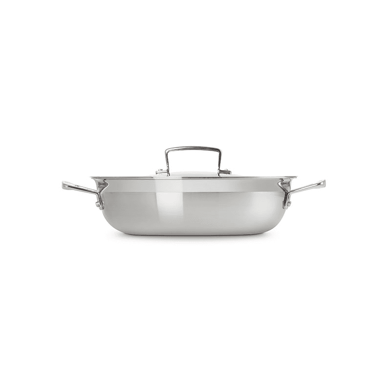 Classic 3-ply Shallow Casserole, 26cm, Stainless Steel
