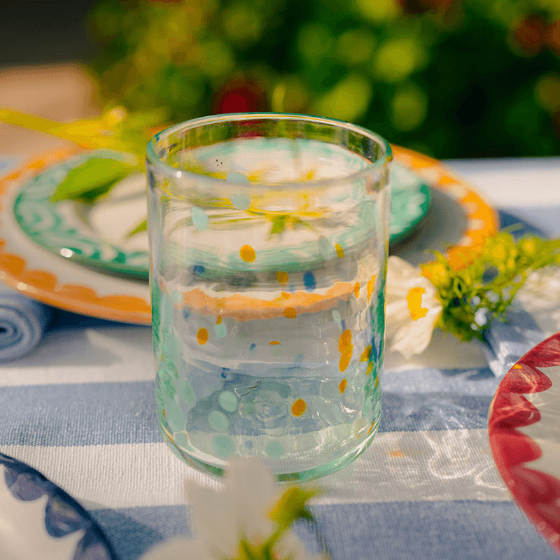 Alegria Set of 2 Tumblers, 350ml, Blue and Yellow