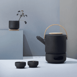 Image showing the Theo by Francis Cayouette Teapot, H16cm - 1.25 litre, Black product.