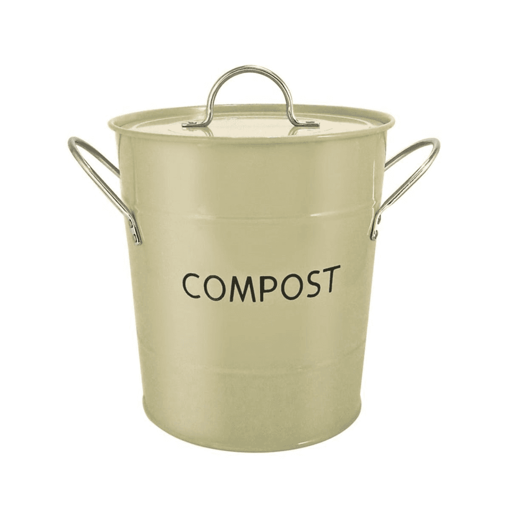 Compost pail, 26 x 20cm, Sage