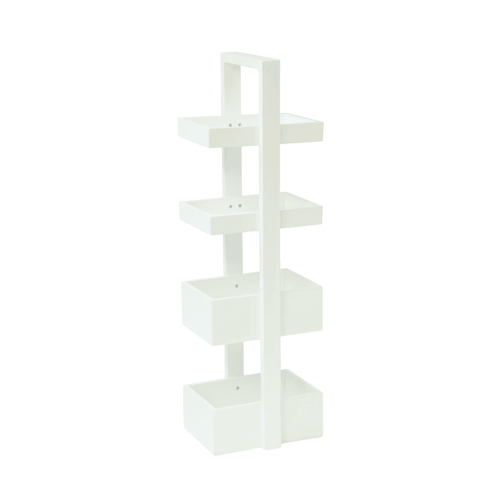 Mount Fuji 4 tier caddy, H83 x W22 x D26cm, White