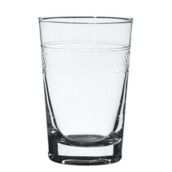 Image showing the Bands Set of 6 Crystal Tumblers, 260ml, Clear product.