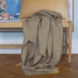 Image showing the Skyfall Throw, H130 x W190cm, Yellow Ochre product.
